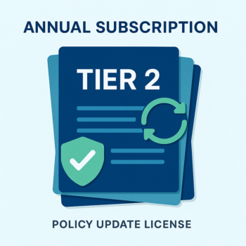Annual Subscription – Tier 2 Operational Logistics Policy Pack (Update License)