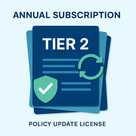 Annual Subscription – Tier 2 Operational Logistics Policy Pack (Update License)